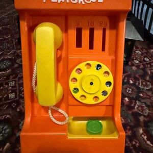 Fisher-Price Orange and Yellow Toy Phone